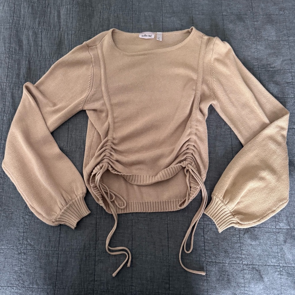 Willow Beige Knit Sweater